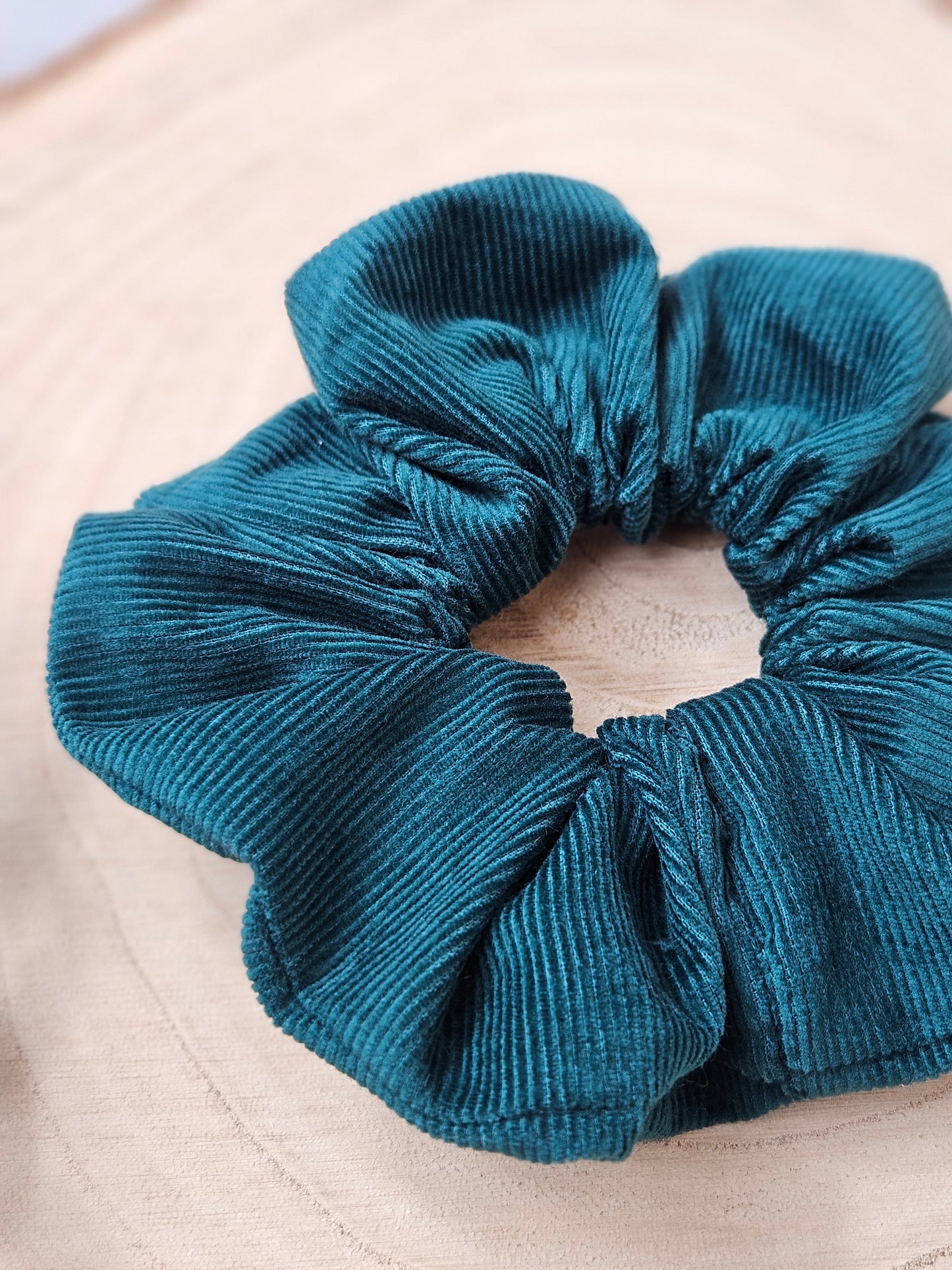 Scrunchie Feincord petrol