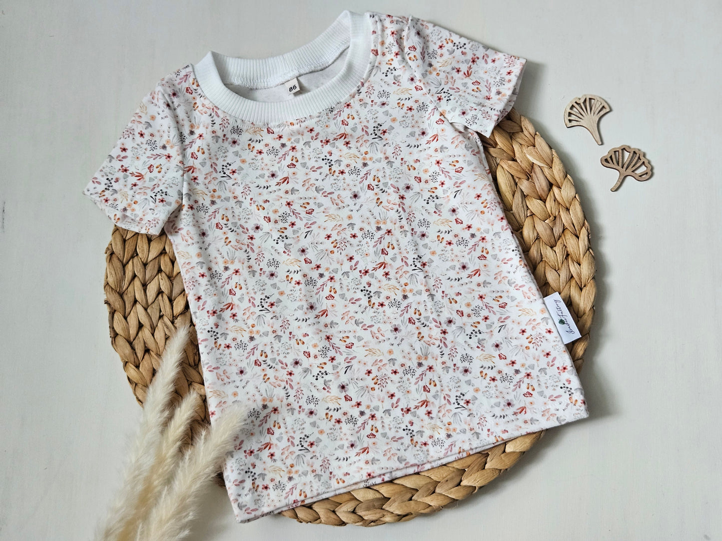 Kinder Shirt Blümchen Bio Baumwolle