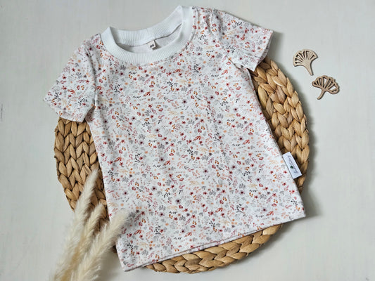 Kinder Shirt Blümchen Bio Baumwolle
