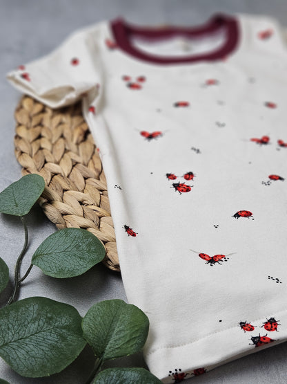 Kindershirt mit Marienkäfern