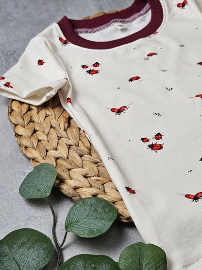 Kindershirt mit Marienkäfern