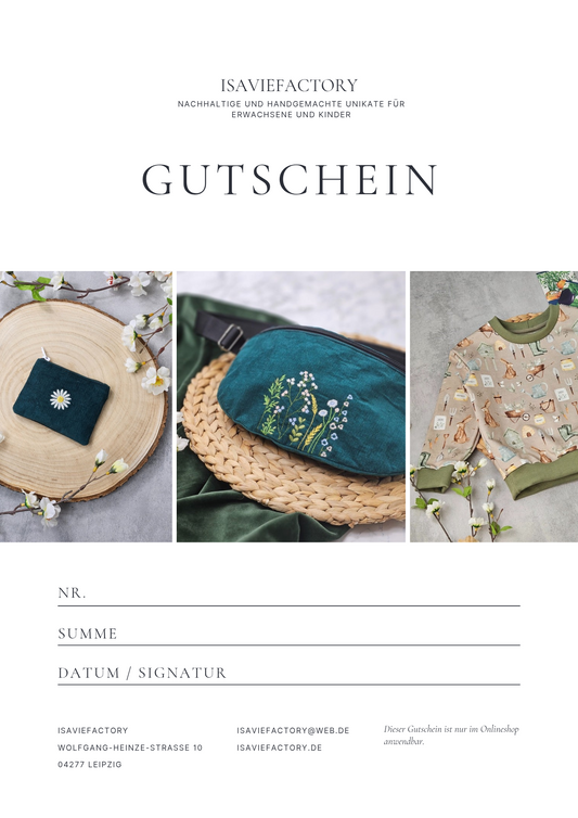 Gutschein Onlineshop