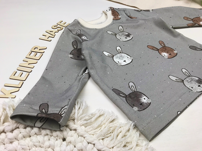 Langarmshirt Hasenmotiv
