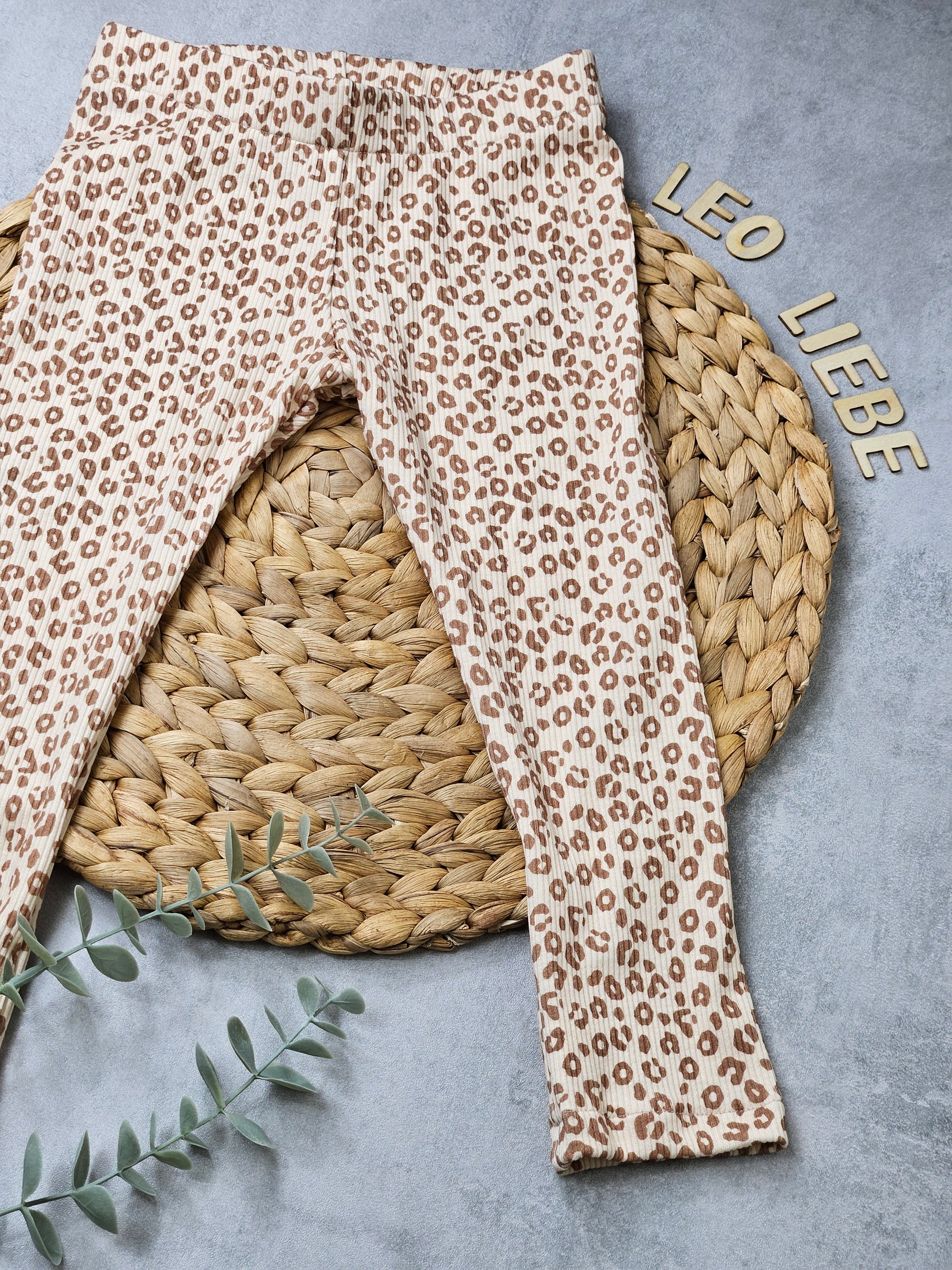 Kinderleggings aus Ribjersey, super dehnbar und bequem