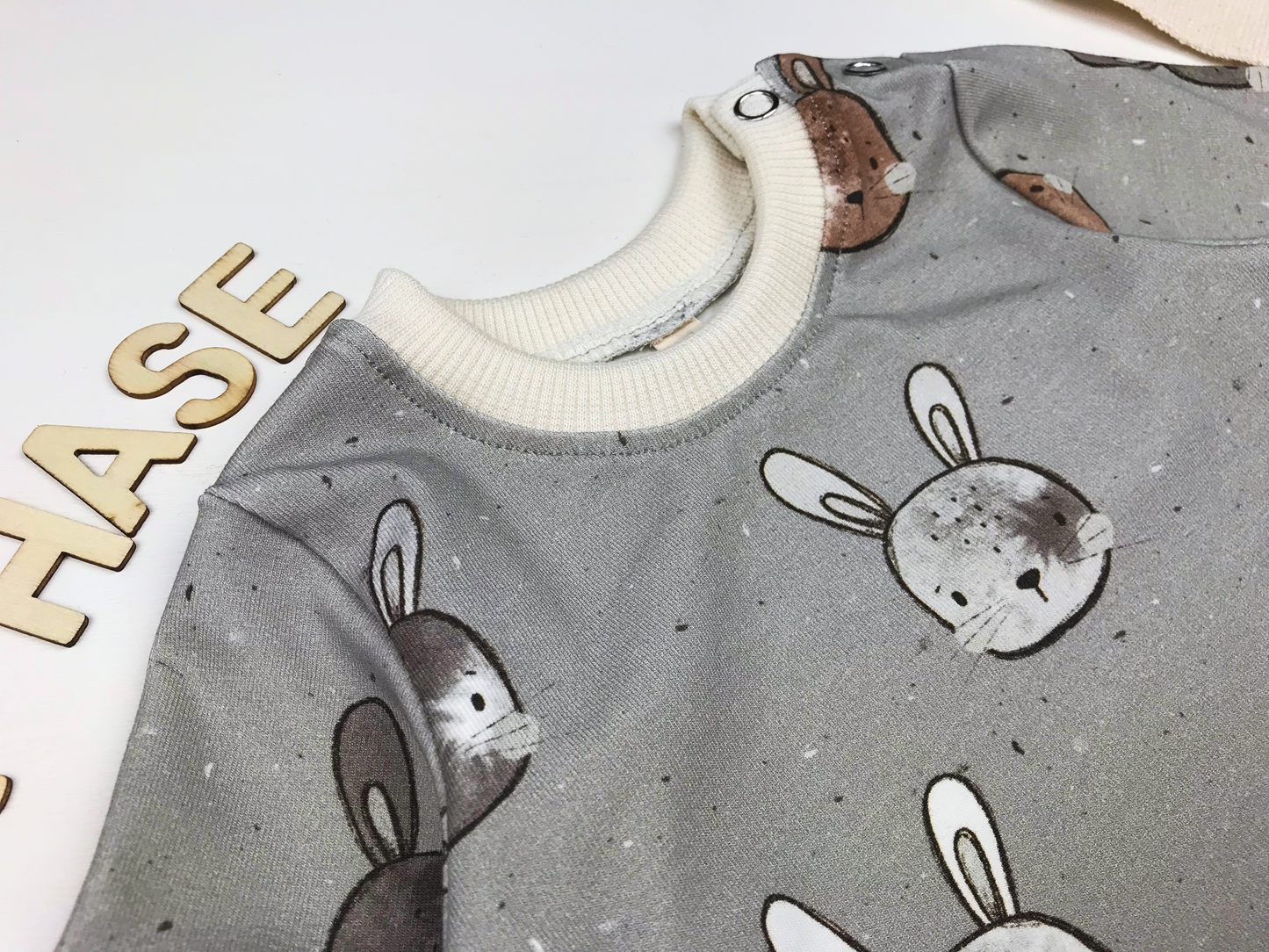 Langarmshirt Hasenmotiv