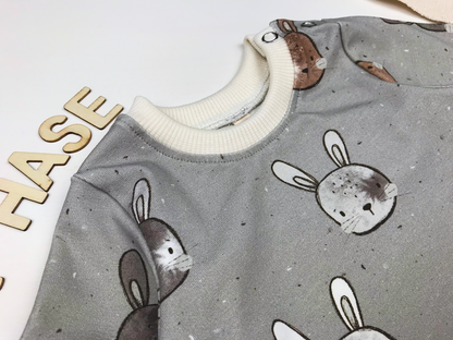 Langarmshirt Hasenmotiv