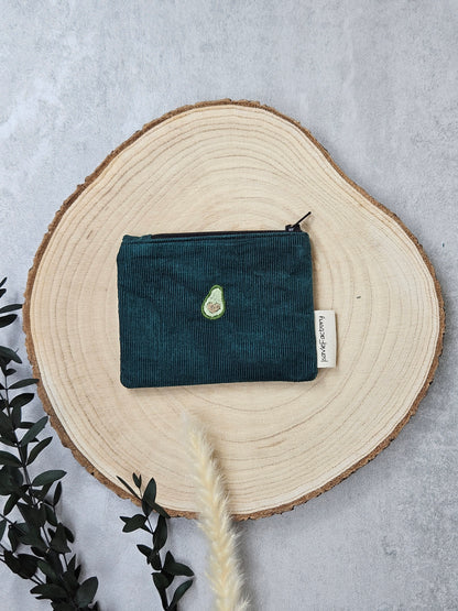 Aufbewahrungtäschchen für Kleinteile mit sommerlichem Avocadomotiv