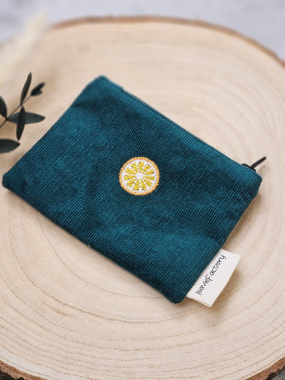 kleine Tasche mit Orangenmotiv, verschiedene Farbvarianten wählbar