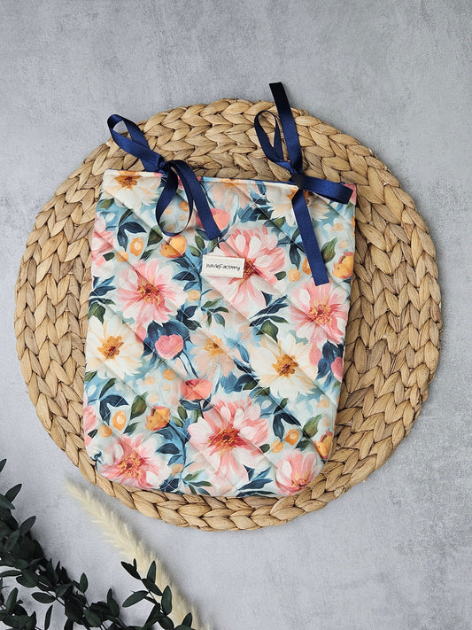 Buchhülle Aquarellblumen