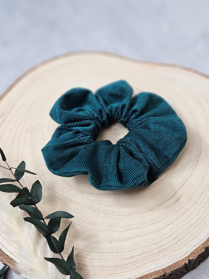 Scrunchie Feincord petrol