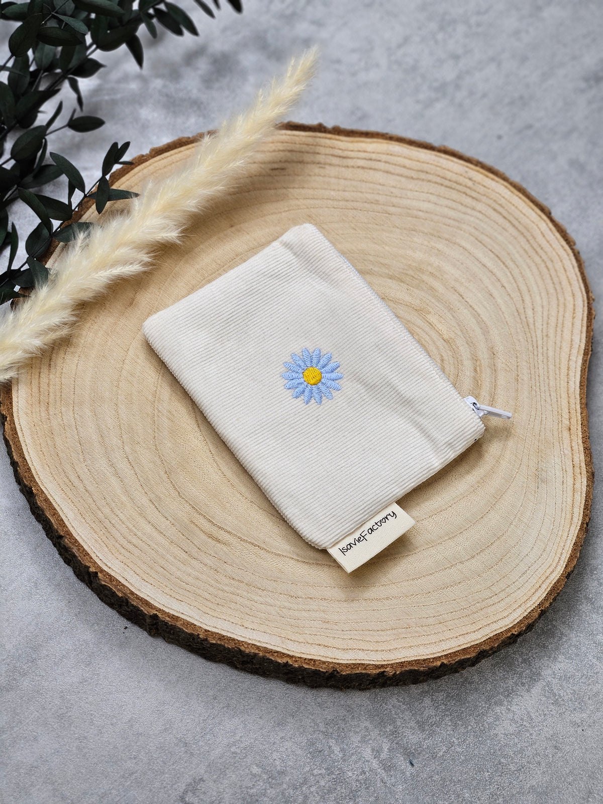 Mini Portemonnaie blaue Blume