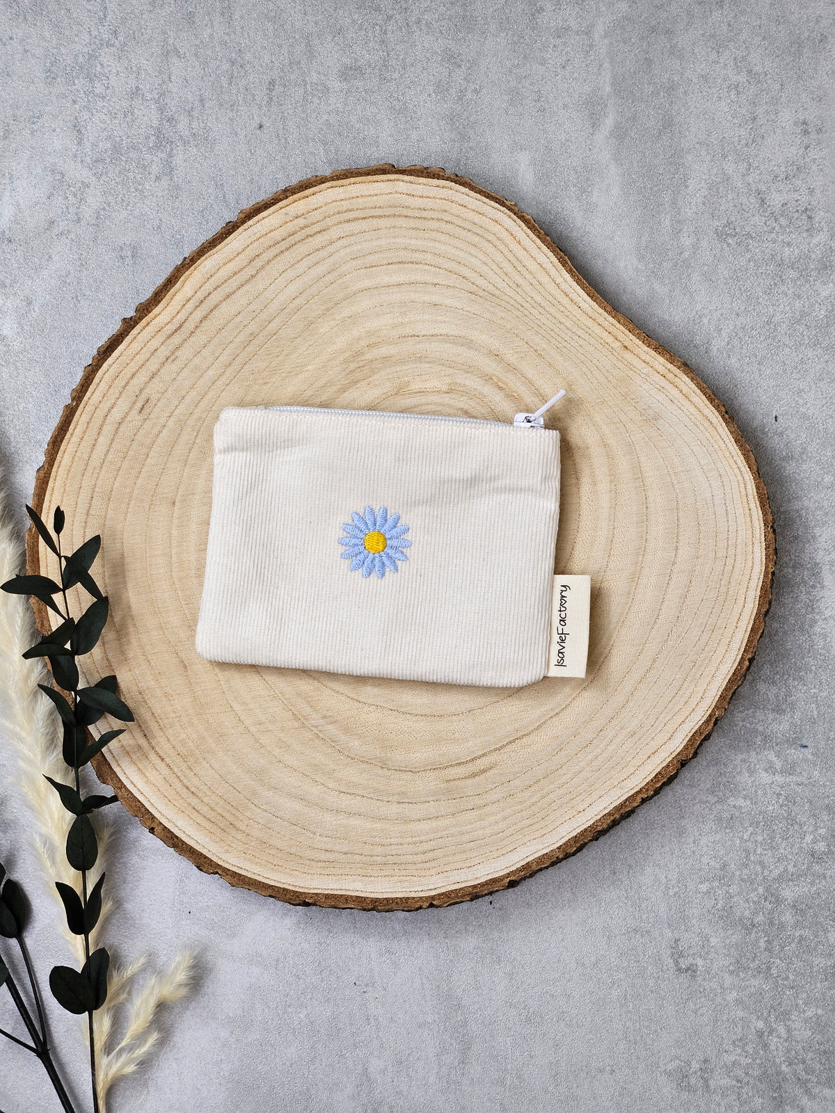 Mini Portemonnaie blaue Blume