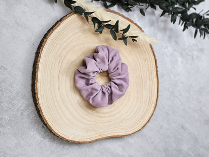Scrunchie Cord flieder | Haargummi | Haarband | fair produziert | Einzeln| Retro | Geschenkidee