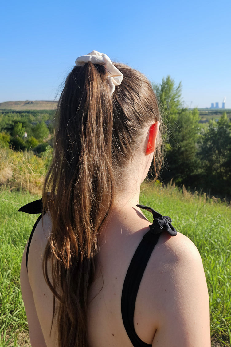 Scrunchie Feincord Creme