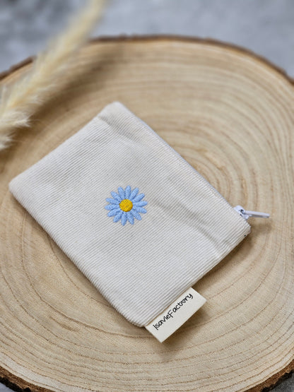 Mini Portemonnaie blaue Blume