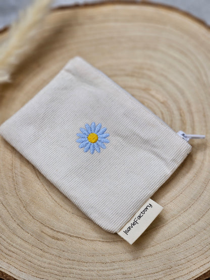Mini Portemonnaie blaue Blume