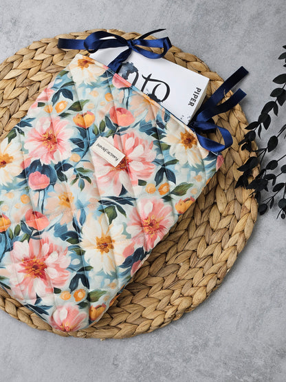 Buchhülle Aquarellblumen