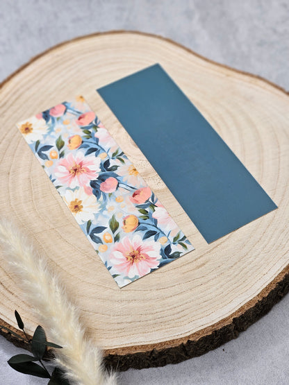 Lesezeichen Aquarellblumen