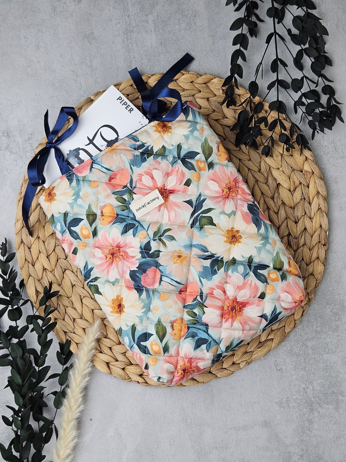 Buchhülle Aquarellblumen