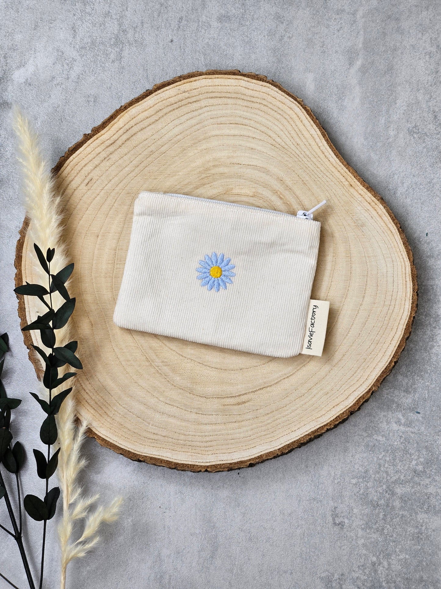 Mini Portemonnaie blaue Blume