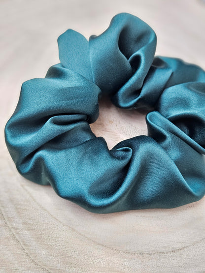 Scrunchie Satin petrol