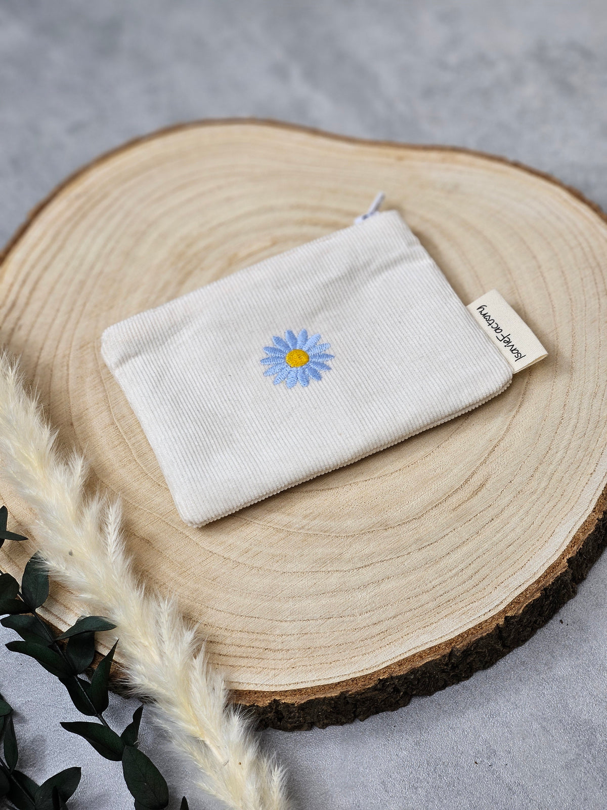 Mini Portemonnaie blaue Blume