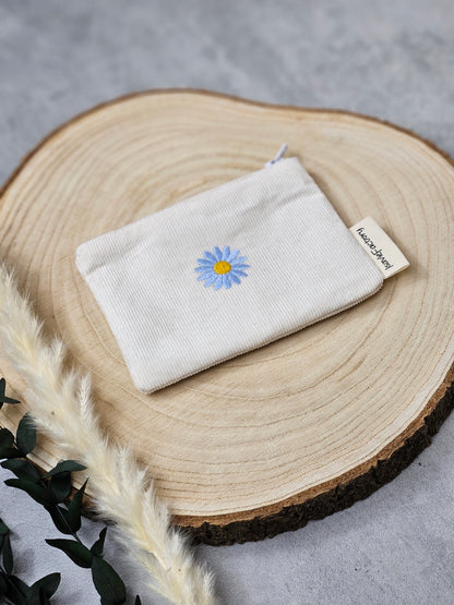 Mini Portemonnaie blaue Blume