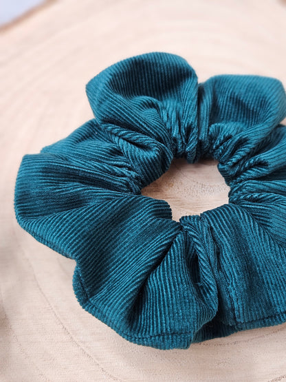 Scrunchie Feincord petrol